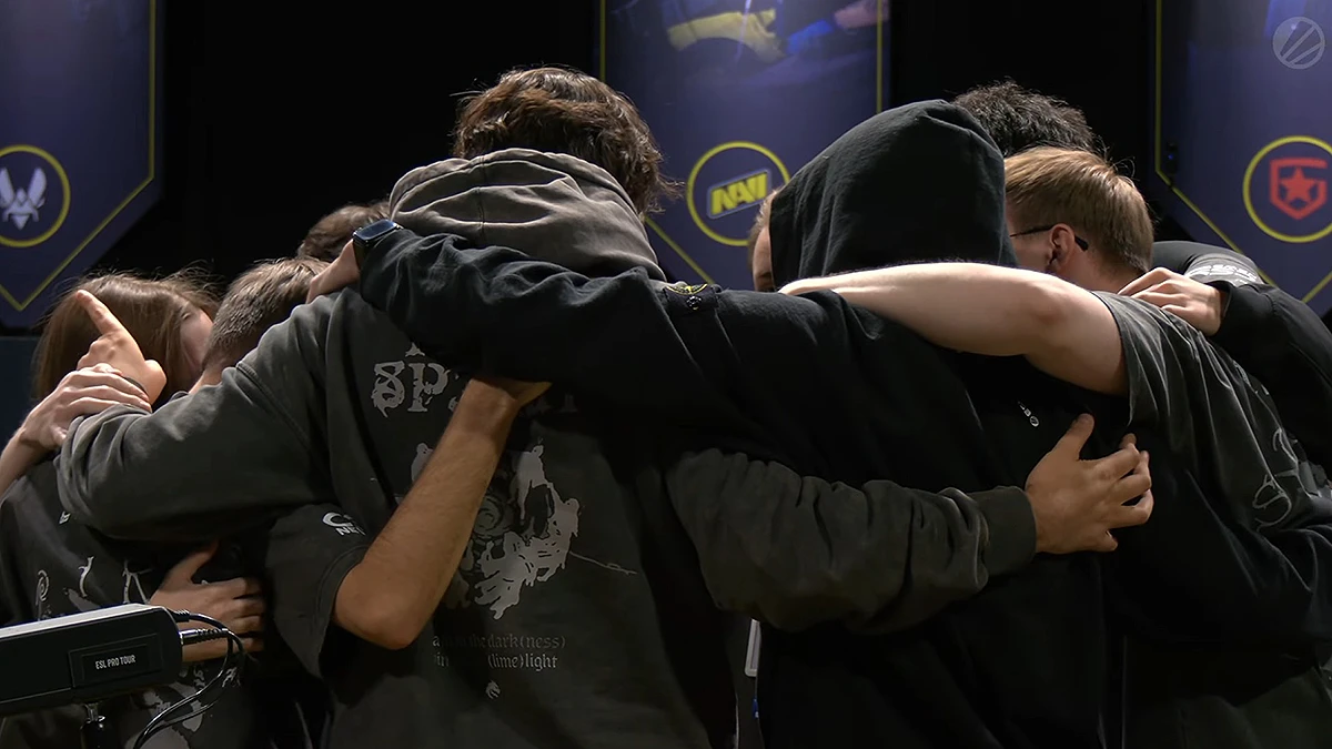 Team Spirit before game against Astralis @ IEM Krakow 2026 Group Stage